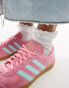 adidas Originals Hamburg trainers in pink and blue