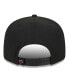 Men's Black Miami Heat Side Logo 9fifty Snapback Hat