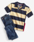 Toddler Boys Colorblocked Stripe Polo Shirt