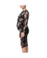 Maternity Ripe Wild Bloom Ruched Nursing Dress Black