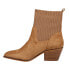 Corkys Crackling Pointed Toe Pull On Booties Womens Brown Casual Boots 80-0063-9