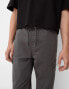 Bershka straight leg in dark grey