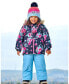 Baby Girls Baby Two Piece Baby Snowsuit Air Blue Printed Roses - Infant|Toddler