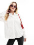 In The Style cotton poplin shirt in white