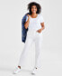 Women's Curvy Straight-Leg High Rise Jeans, Created for Macy's