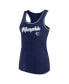 Women's Navy Memphis Grizzlies Wordmark Logo Racerback Tank Top