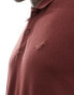 Hollister polo shirt in burgundy