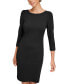 Women's 3/4-Sleeve Sheath Dress