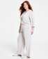 Plus Size Gauze Drawstring Pants, Created for Macy's