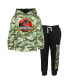 Boys Dinosaur Jurassic Park T-Rex Fleece Pullover Hoodie and Pants Outfit Set to