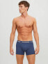 Jack & Jones 3 pack trunks with tonal waistband in multi