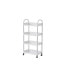 CONFORTIME Multipurpose Aluminum Plastic Cart 4 Trays