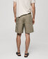 Men's Drawstring Bermuda Shorts