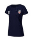 Women's Christian Pulisic Navy USMNT Name Number T-Shirt