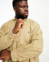 Polo Ralph Lauren Big & Tall icon logo classic fit garment dyed oxford shirt in tan