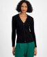 Women's Multi Ribbed V-Neck Cardigan Sweater, Created for Macy's