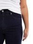 Dr Denim Plus Moxy straight leg jeans in cape ink dark plain