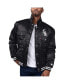 Levi’s x Starter Men's Black Chicago White Sox Silver Tab Satin Full-Snap Trucker Jacket