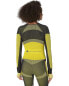 adidas 294340 Women's Truestrength Seamless Long Sleeve Crop Black/Yellow/ XL