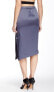 Harlowe & Graham Womens Solid Blue/Silver Slit Pencil Skirt Size Medium