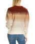 Autumn Cashmere Gradient Stripe Cashmere Sweater Women's Red S