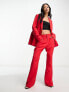 Never Fully Dressed dynasty slouchy trousers in bright red