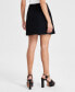 Women's Zip-Front Ponté-Knit Mini Skirt, Created for Macy's