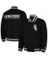 Men's Black Chicago White Sox Secret Weapon Satin Full-Snap Jacket