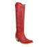 Corral Boots Tall Top Embroidery Snip Toe Cowboy Womens Red Casual Boots A4465