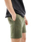 ASOS DESIGN skinny fit shorts in khaki