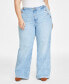 Plus Size Sailor High-Rise Wide-Leg Jeans, Created for Macy's