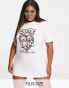 New Girl Order Plus cute bears graphic print oversized t-shirt dress