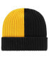 Men's Black Pittsburgh Steelers Fracture Cuffed Knit Hat