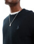 Polo Ralph Lauren tonal icon logo cotton knit jumper in black