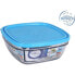 DURALEX 20x20x8 cm Salad Bowl Lys With Square Lid