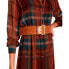 TOI&MOI Tartan Check Tent With Illusion Belt Long Dress