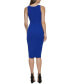 Twist-Front Scuba-Crepe Sheath Dress