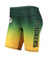 Women's Green Green Bay Packers Gradient Biker Shorts