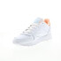 Reebok Classic Leather Womens White Leather Lace Up Lifestyle Sneakers Shoes