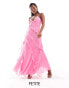 Forever New Petite ruffle halter neck maxi dress in pink