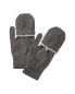 Scott & Scott London Blanket Stitch Cashmere Mittens Women's Grey