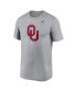 Men's Heather Gray Oklahoma Sooners Primetime Legend Logo T-Shirt