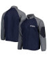 Men's Navy New England Patriots Hurricane Raglan Full-Zip Windbreaker Jacket