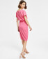 Blouson Wrap Dress