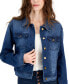 Juniors' Long-Sleeve Denim Trucker Jacket