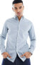 Farah cotton long sleeve shirt in blue