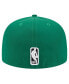 Men's Kelly Green Boston Celtics Court Sport Leather Applique 59fifty Fitted Hat