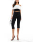 Kaiia slinky capri pants in black