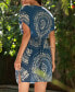 Women's Sapphire Boho V-Neck Dolman Sleeve Mini Beach Dress