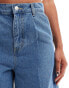 Obey denim jorts in light indigo wash